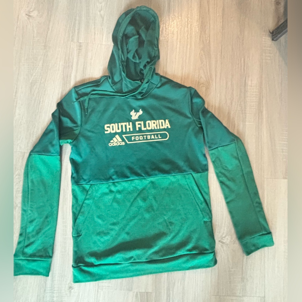 Adidas Women's USF Two-Toned Green Hoodie